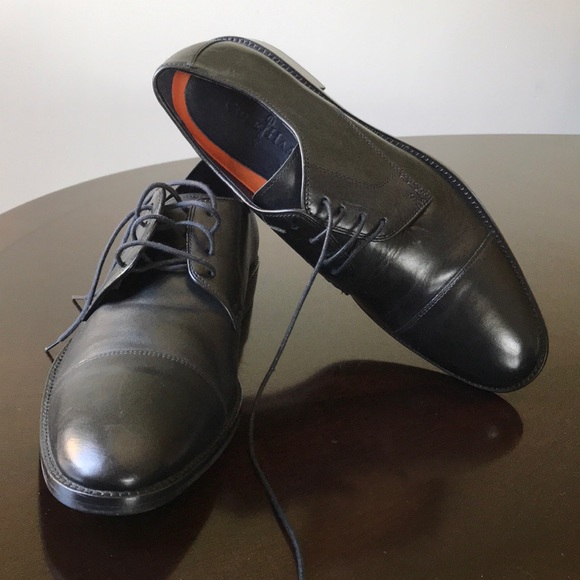 Cole Haan Black Leather lace up Cap Toe Oxfords main image 8